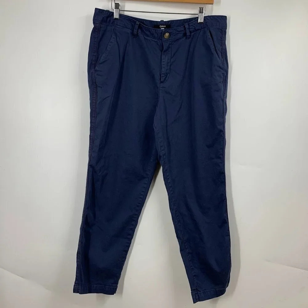 Quince Men's Cotton‎ Stretch Tapered Slash Pocket Chino Slacks Size 32